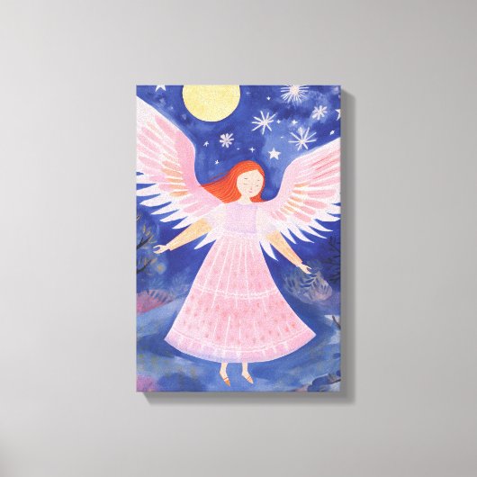 Cute Little Angel Canvas Afdruk (Voorkant)