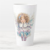 Cute Little Angel  Latte Mok (Voorkant)