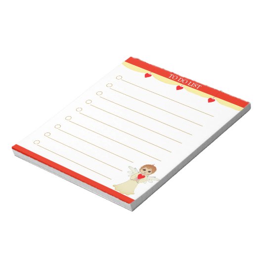 Cute Little Angel Lined Notitieblok (Linkerzijde)