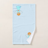 Cute Little Angel op Light Blue Bad Handdoek (Handdoek)
