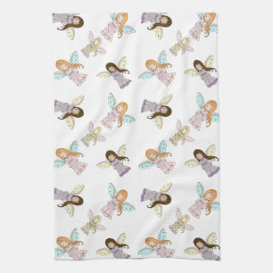 Cute Little Angels Keukenhanddoek