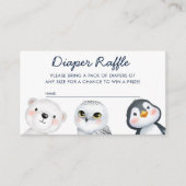 Cute Little Arctic Diaper Baby shower Informatiekaartje (Voorkant)