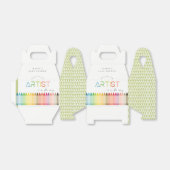 Cute Little Artist Crayon Fun Rainbow Baby shower Bedankdoosjes (Uitgevouwen)