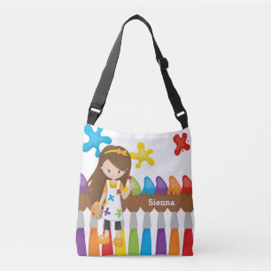 Cute Little Artist Crossbody Tas