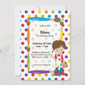 Cute Little Artist Kaart (Voorkant)