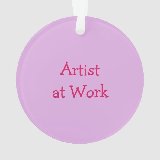 Cute Little Artist Painter Girls Room Decor Ornament (achterkant)
