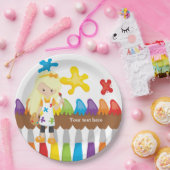 Cute Little Artist Papieren Bordje (Feest)