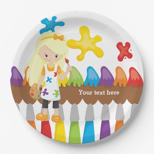 Cute Little Artist Papieren Bordje (Voorkant)