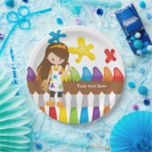 Cute Little Artist Papieren Bordje (Feest)