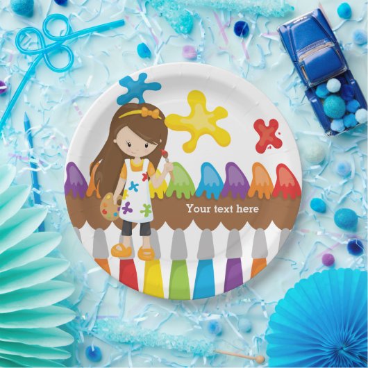 Cute Little Artist Papieren Bordje (Feest)