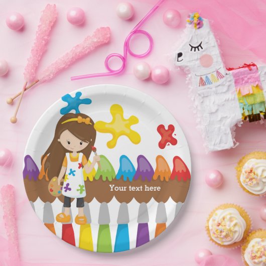 Cute Little Artist Papieren Bordje (Feest)