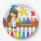 Cute Little Artist Papieren Bordje (Voorkant)