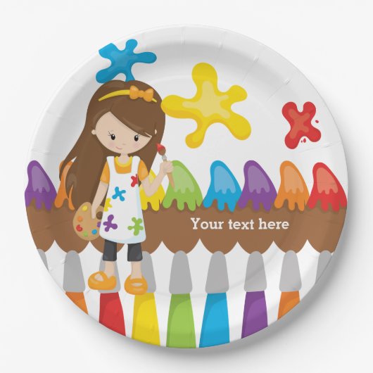 Cute Little Artist Papieren Bordje (Voorkant)