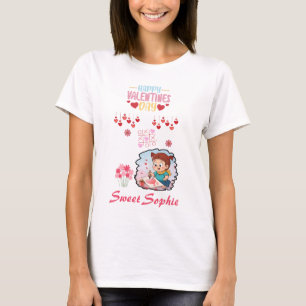 Cute Little Artist Valentijnsdag Kinder T-Shirt