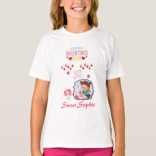 Cute Little Artist Valentijnsdag Kinder T-Shirt