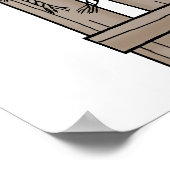 Cute Little Baby Cowgirl Poster Art Print (Hoek)