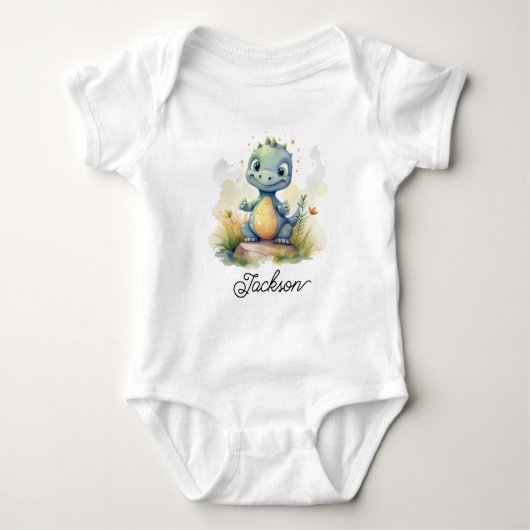 Cute Little Baby Dinosaur Romper (Voorkant)