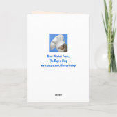 Cute Little Baby Goat Birthday Kaart (Achterkant)