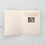 Cute Little Baby Goat Birthday Kaart (Binnen)