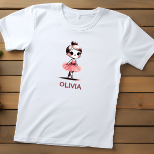 Cute Little Ballerina Kinder Shirts