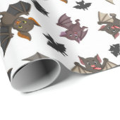 Cute Little Bat Patern Cadeaupapier (Rol Hoek)