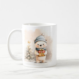 Cute Little Bear Mok Kop Cozy Winter Geschenk