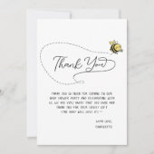 Cute Little Bee Baby shower Bedankkaart (Voorkant)