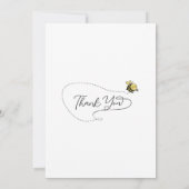 Cute Little Bee Baby shower Bedankkaart (Achterkant)