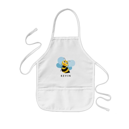 Cute Little BEE Personalized Kinder Schort (Voorkant)