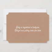 Cute Little Beer Boy Baby shower Kaart (Achterkant)