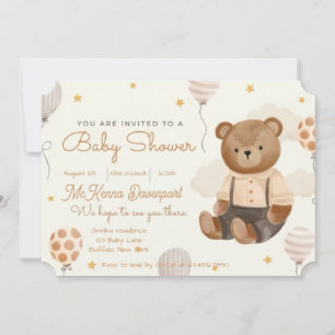Cute Little Beer Boy Baby shower Kaart