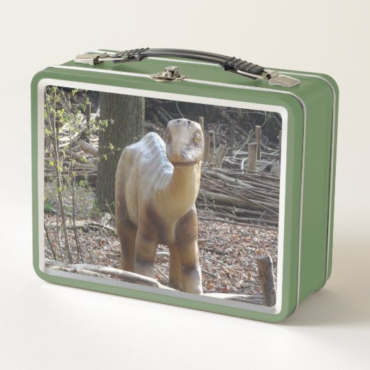 Cute Little Beige Dinosaur Lunchbox (Voorkant)