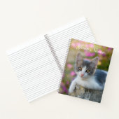 Cute Little Bicolor Kitten Fluffy Cat Photo - Name Notitieboek (Binnen)