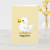 Cute Little Bird Pasenkaart Kaart (Gele Bloem)