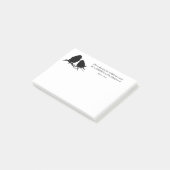 Cute Little Bird Silhouette Inspirerend Psalm Post-it® Notes (Schuin)