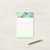 Cute Little Bird & White Flowers Dingen om te doen Post-it® Notes (Op bureau)