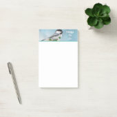 Cute Little Bird & Witte Bloemen Dingen Om Te Doen Post-it® Notes (Kantoor)