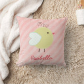Cute Little Birdie Persoonlijke Name Pillow Kussen (Deken)