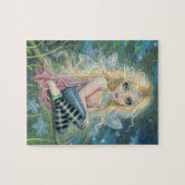 Cute Little Blonde Sprookjesfiguur Puzzel (Horizontaal)