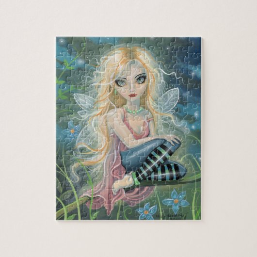 Cute Little Blonde Sprookjesfiguur Puzzel (Verticaal)