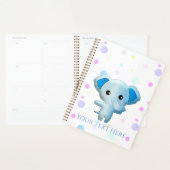 Cute Little Blue Boy Elephant Planner (Display)