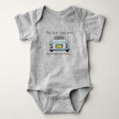 Cute Little Blue Figaro Car Name Romper (Voorkant)