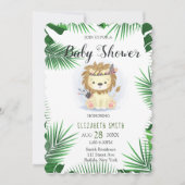 Cute Little Boho Lion Baby Shower Kaart (Voorkant)