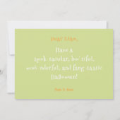 Cute Little Boo Baby Ghost 1st Halloween Kaart (Achterkant)