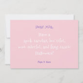 Cute Little Boo Baby Ghost 1st Halloween Kaart (Achterkant)