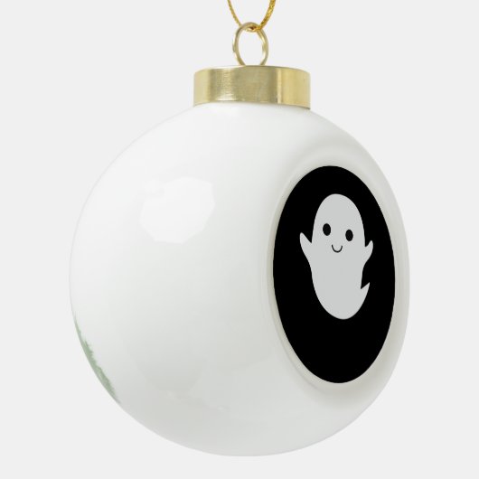 Cute Little Boo Classic Fitted Keramische Bal Ornament (Links)