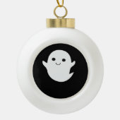 Cute Little Boo Classic Fitted Keramische Bal Ornament (Voorkant)