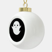 Cute Little Boo Classic Fitted Keramische Bal Ornament (Rechts)