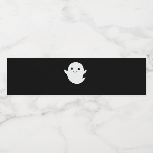 Cute Little Boo Classic Fitted Waterfles Etiket (Enkel label)