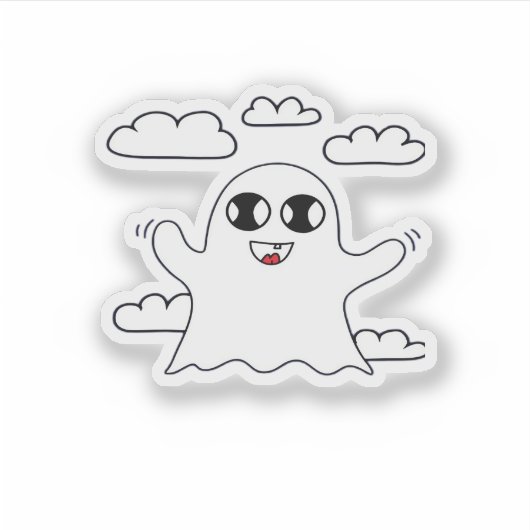 Cute Little Boo Creative Style Sticker (Voorkant)